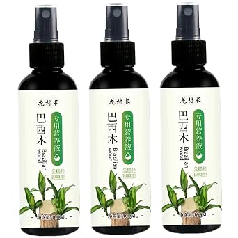 3Pcs Brazilian Wood Plant Food, Indoor Plant Fertilizer for Lucky Bamboo, Brazilian Wood Houseplant Fertilizer, Liquid Fertilizer for Indoor Plants, 100ml Indoor Plant Fertilizer