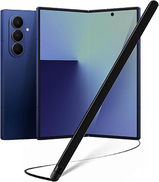 NINKI Pen for Samsung Galaxy Z Fold 8 Ultra 7 Stylus Support Internal External Screen,Slim Metal Alloy Fold 8 SPen Replacement for Galaxy Z Fold 8 7 6 5 Phone Touch Screen S Pen Fold Edition - Black