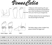 Vista 4 de VenusCelia Mocasines planos cómodos para caminar sobre las nubes para mujer
