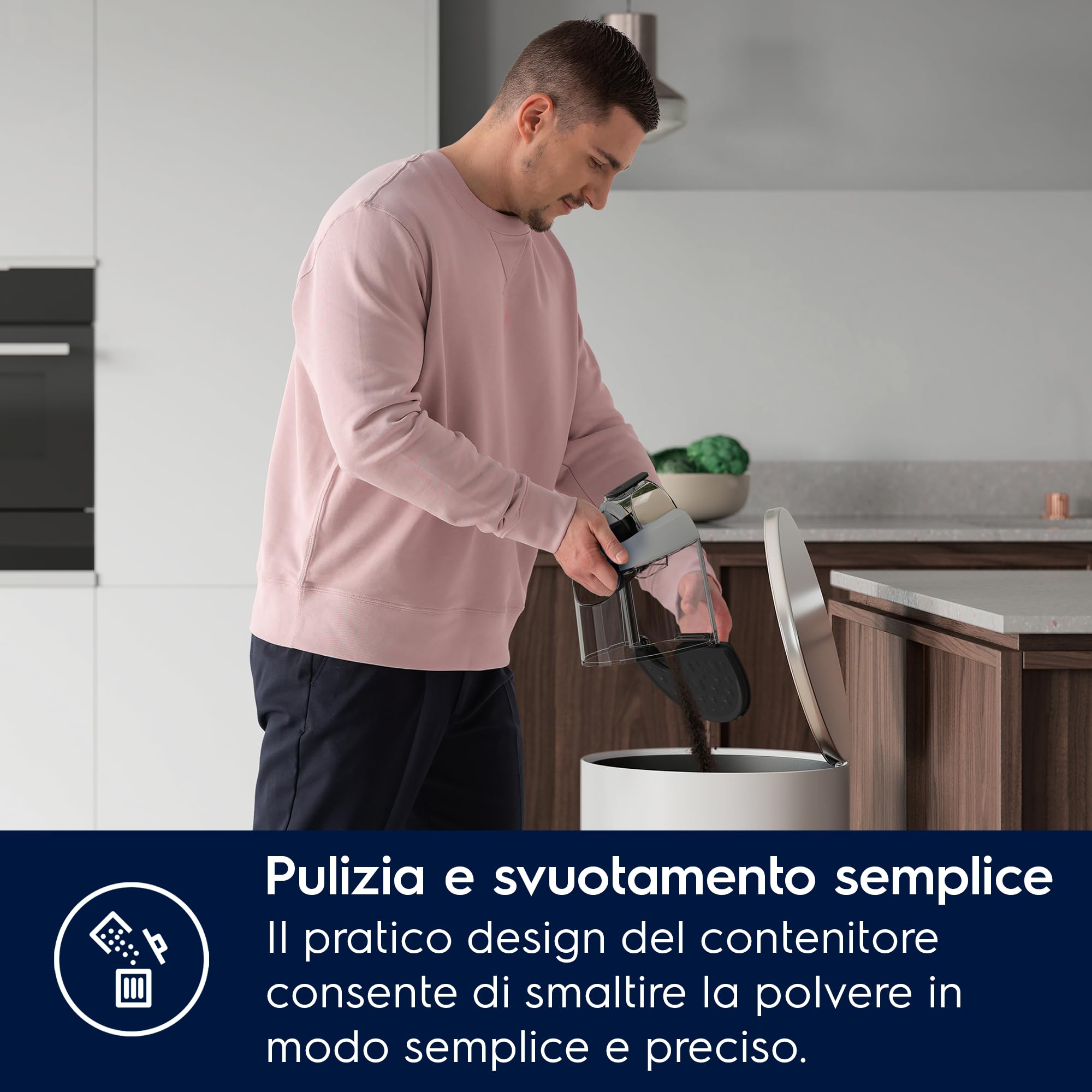 Electrolux EL61A4UG Aspirapolvere senza sacco Serie 600, Aspirapolvere Potente 700W con Accessori, Elevata Filtrazione, 1.6 Litri, 74 dB(A), Urban Grey
