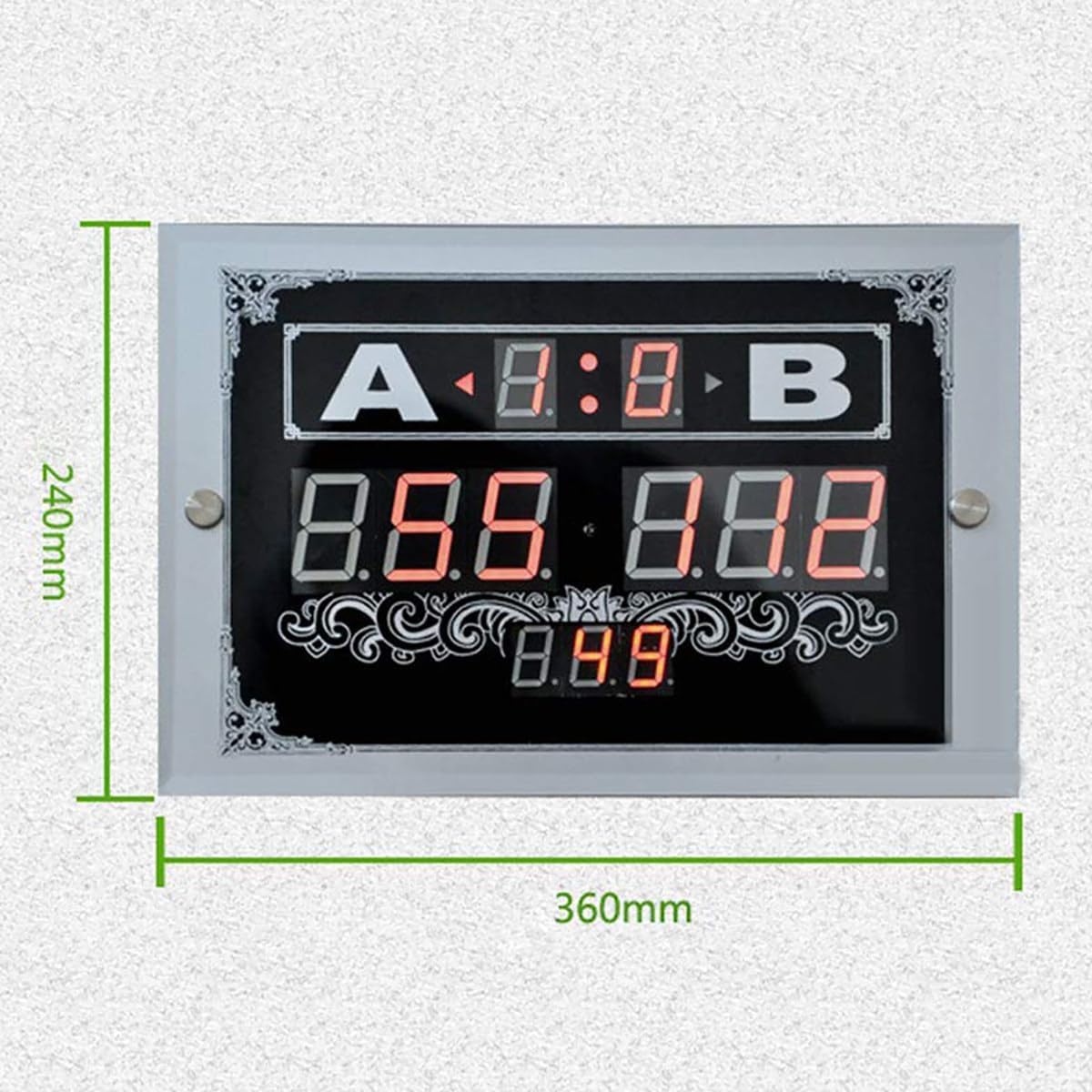 Tabellone segnapunti digitale LCD, segnapunti da biliardo telecomandato per ping pong, inseguitore elettronico da tavolo per giochi e tornei