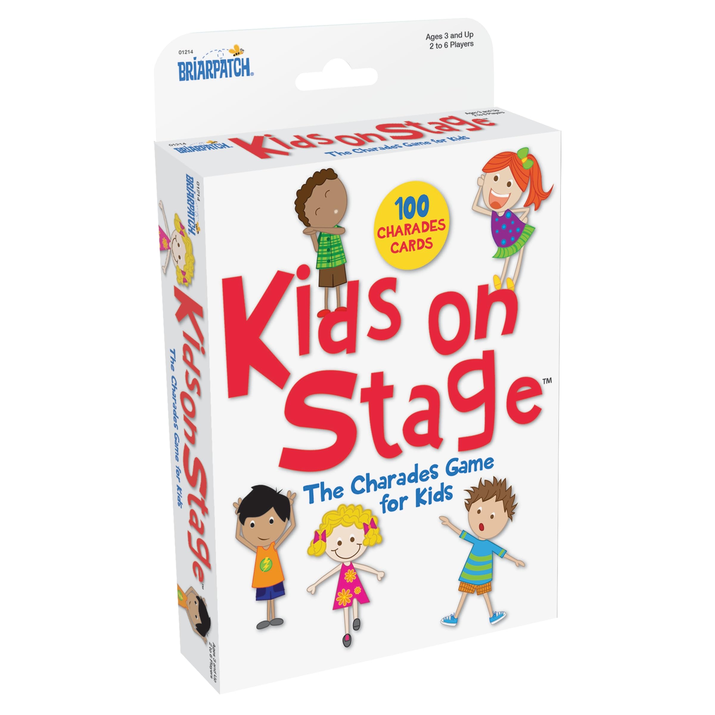 Briarpatch, Kids on Stage Charades for Kids Travel Card Game, Early Preschool Learning for Toddlers, Kindergarten and 1st Grade