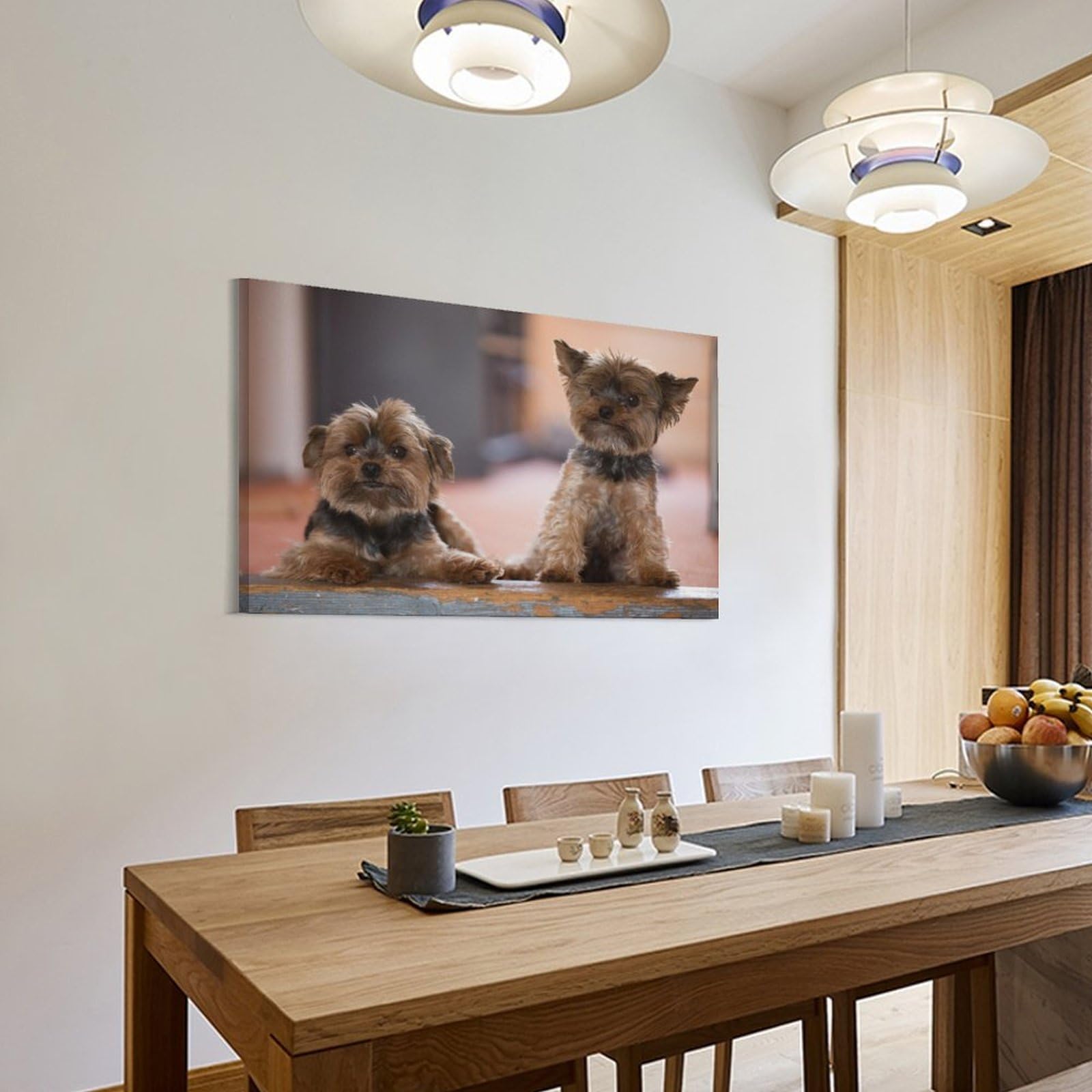 オーダーページ パネル お洒落ヨーキー  10/2 Amazon.co.jp: 犬ヨークシャー・テリア犬海报 ホーム装飾 パネル