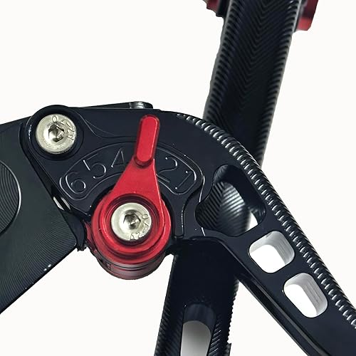 Miniatura 4 de Compatible con GSX250R 2017-2020, GSR750GSX-S750 2011-2021, TL1000S 1997-2001, par de palancas de embrague de freno corto, color negro