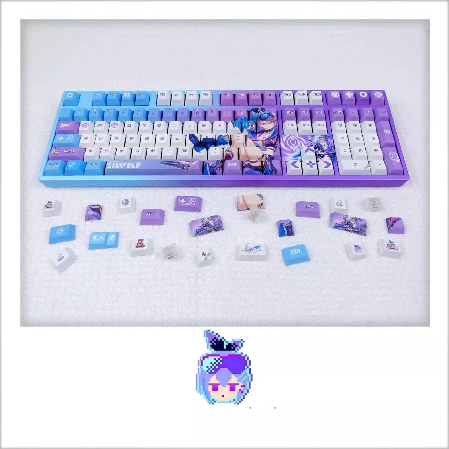 Amazon.co.jp: 崩壊：スターレイル 銀狼 PBT 染め 昇華 キーキャップ