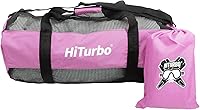 Vista 4 de Bolsa de lona de malla Hiturbo: Bolsas para equipo de buceo, esnórquel, buceo libre y natación - Bolsa de 60L para deportes acuáticos de playa
