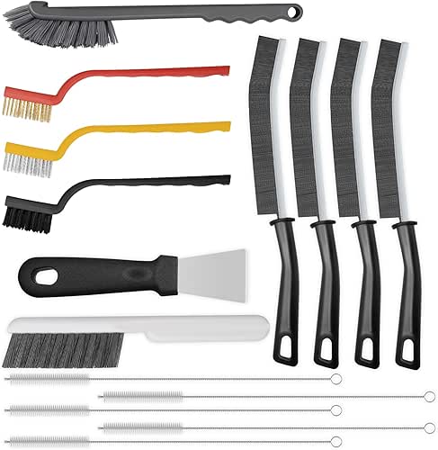 15pcs Crevice Cleaning Brush, Hard Bristle Scrub Brushes Tools, Multifunctional