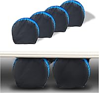 MORNYRAY 4-Pack Tire Covers Waterproof Anti-UV Snow Sun Rain Protection for RV Truck SUV Trailer Camper 27-29 Inch