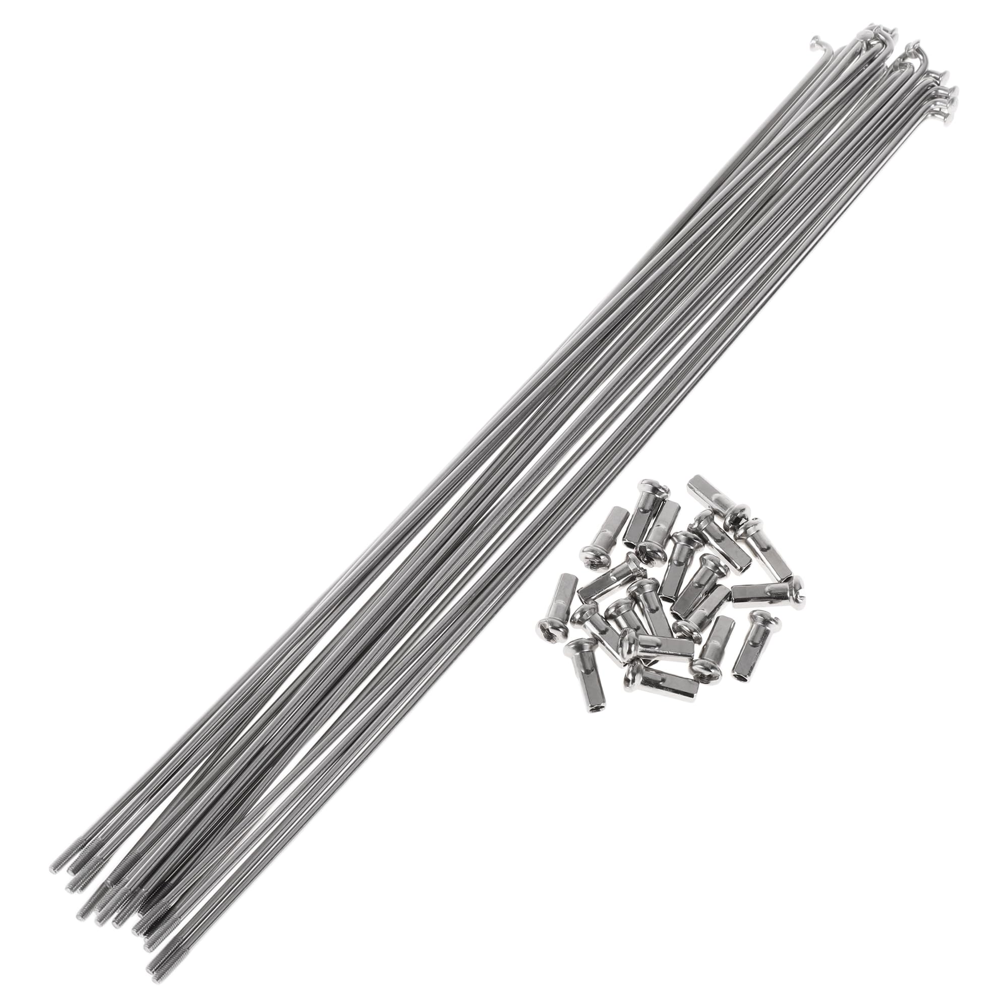 Partuto 20 Set 13G Bicycle Spokes 287mm Bike Wheel Spokes 304 Stainless Steel Silver Tone
