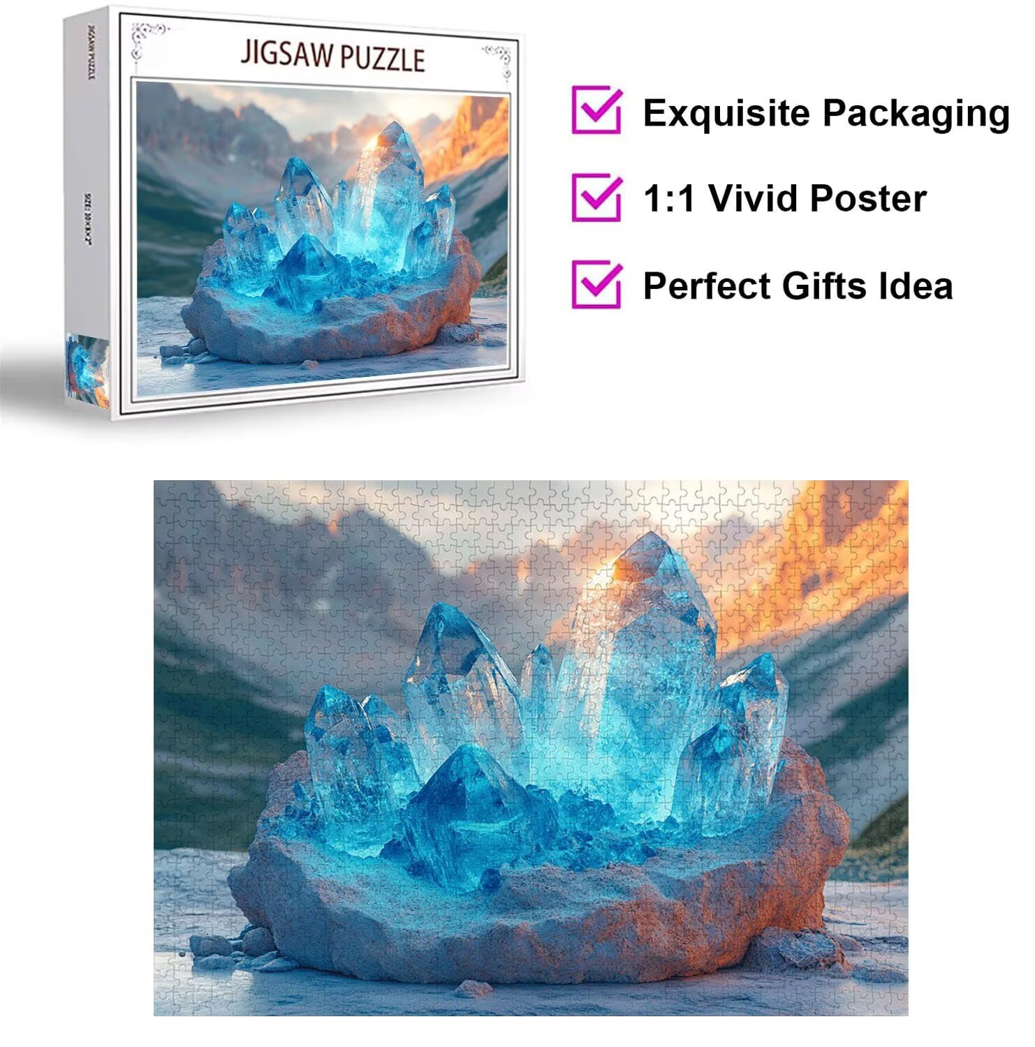 Puzzle 4000 Pezzi Cristallo Puzzle Classici per Gioco Familiare, n-790