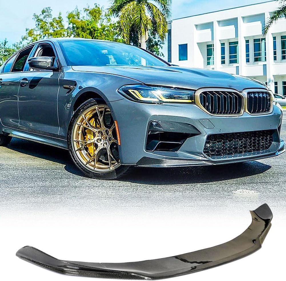 F90 Carbon Fiber Front Bumper Lip for BMW 5 Series F90 M5 LCI 2021-2024 Sedan 4-Door Front Chin Spoiler Splitter Protector Factory Outlet Air Dam