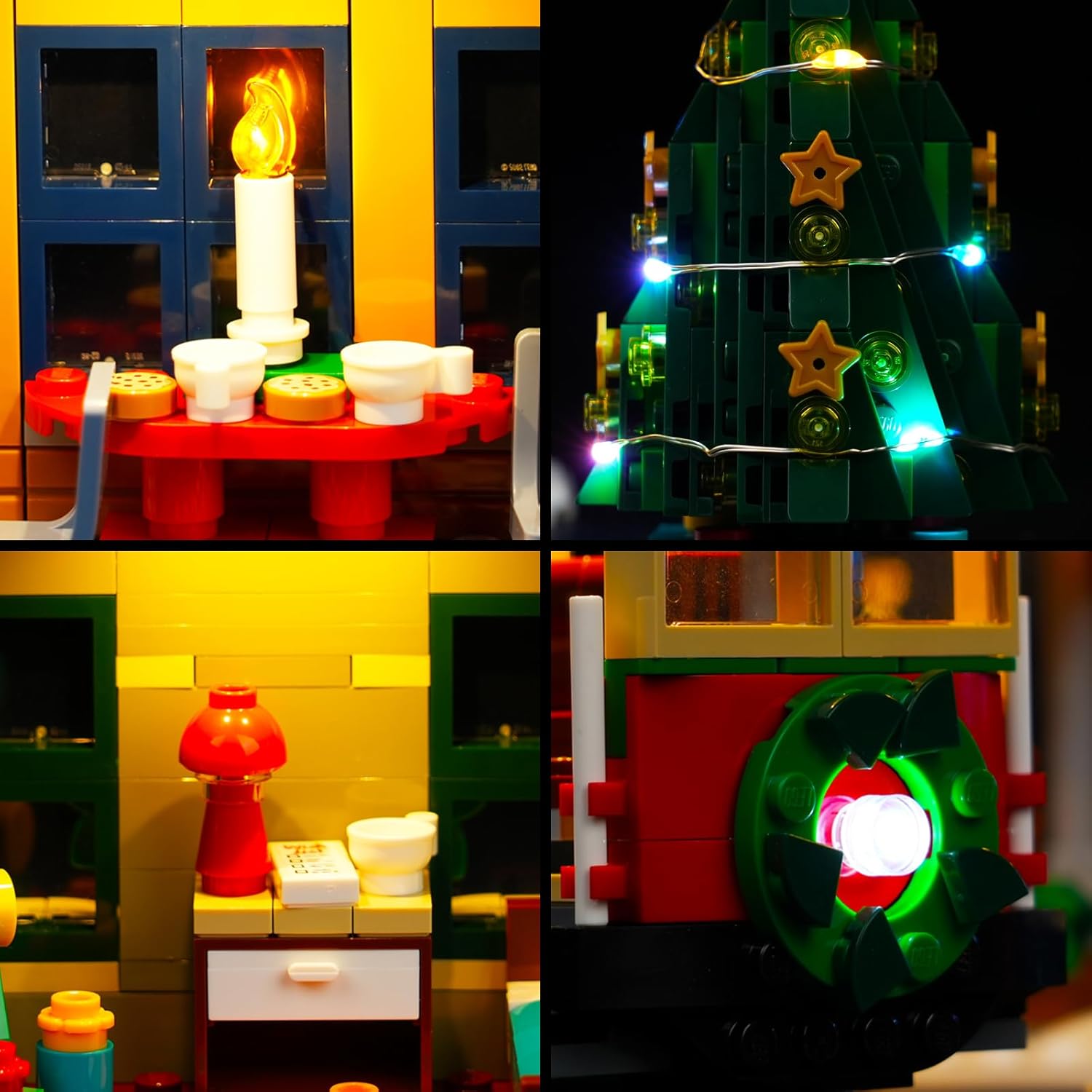 BrickBling LED Light Compatible withLego 10308 Holiday Main Street for Adult; Creative Lights-Sound Version (Without Model)