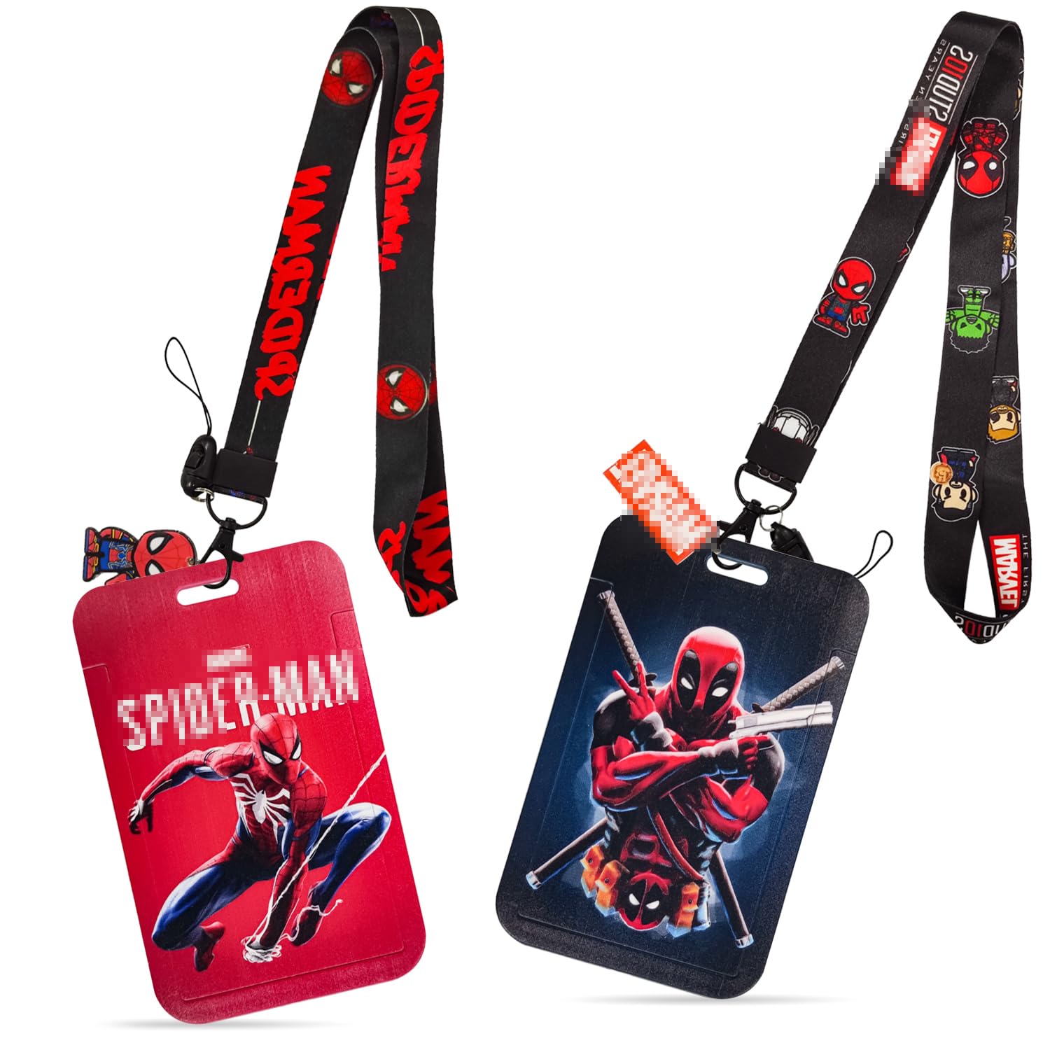 Lanyard con Tarjetero 2 Piezas,Colgante Tarjetas Identificativas,Porta Tarjetas Identificativas,Niños Portatarjetas Colgante,Lanyard con ID Card Badges,para Llaves,Oficina,Doctor,Estudiante