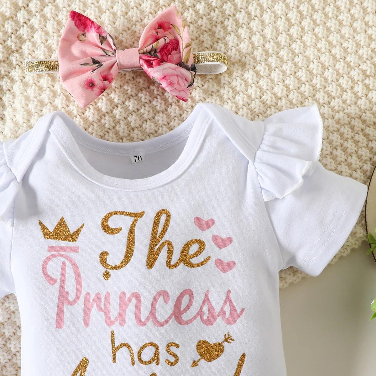 Aoswep Baby Girl Clothes Infant Newborn Girl Summer Short Set Clothes