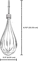 Vista 2 de Univen Batidora de mano de acero inoxidable Pro compatible con KitchenAid KHMPW