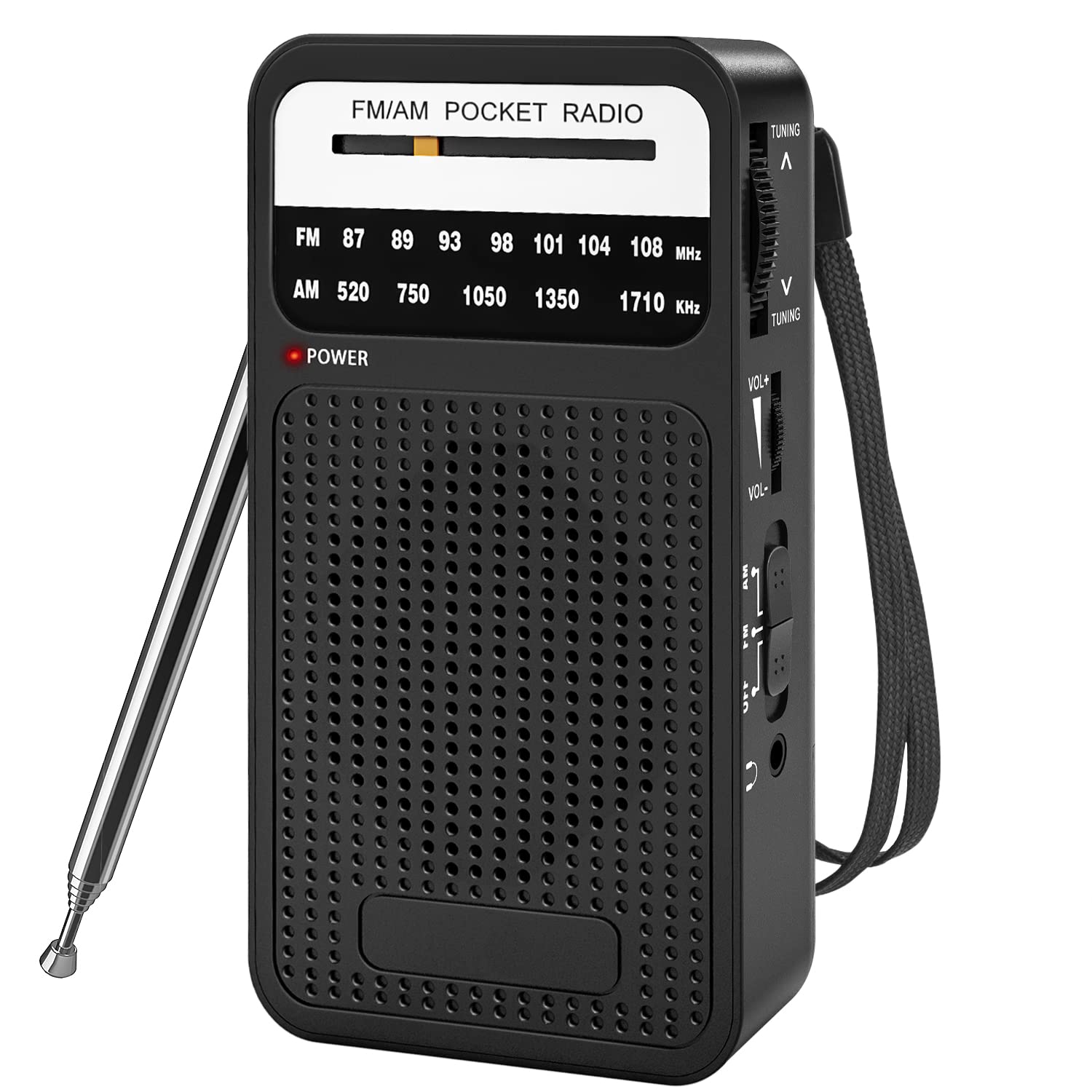 Buy Portable Radio AM FM, Goodes Transistor Radio with Loud Speaker
