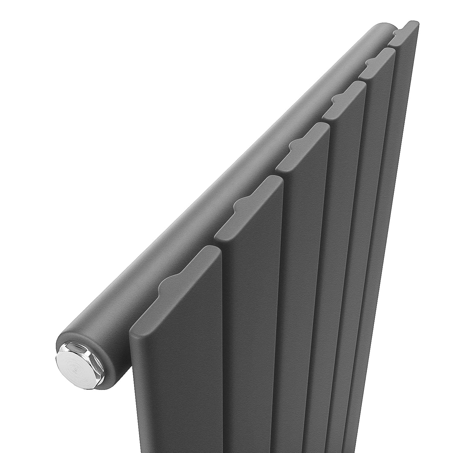 ELEGANT Designerski płaski grzejnik 1600 x 311 mm antracyt grzejnik łazienkowy jednowarstwowy grzałka pionowa grzejnik panelowy
