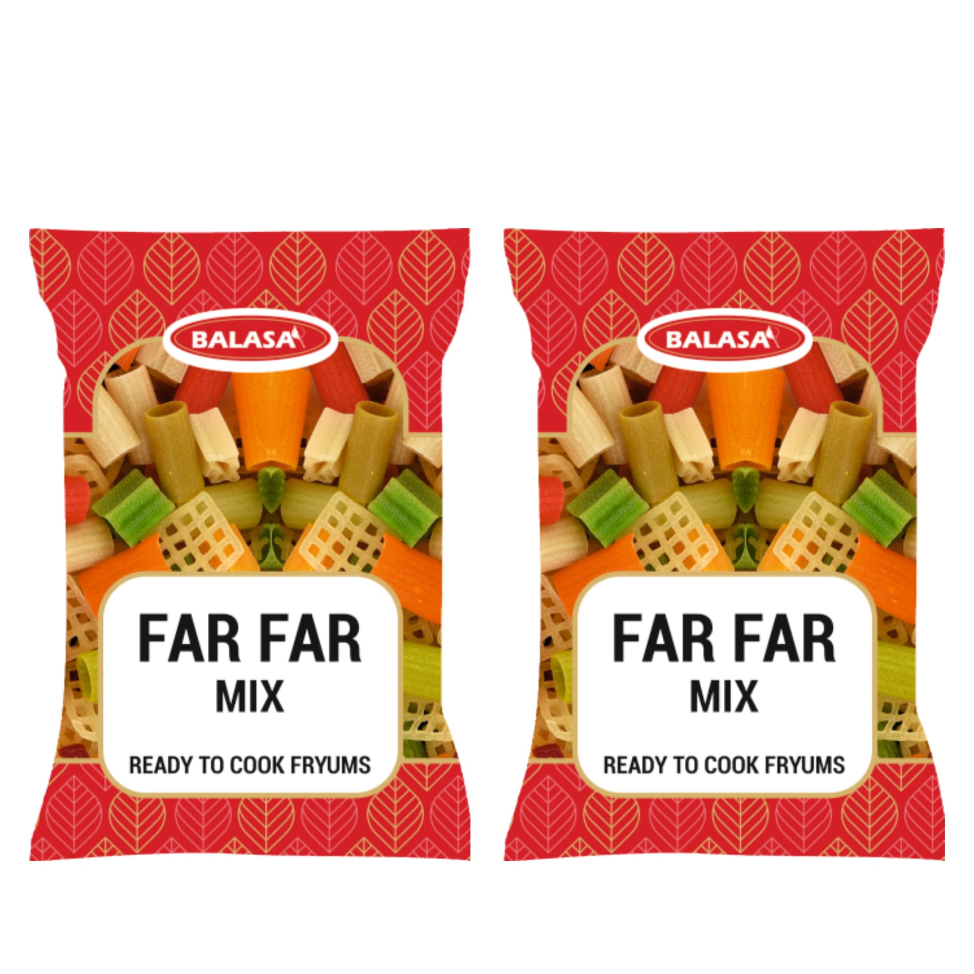 Balasa Multicolor Fryum Papad | Crispy & Colorful Indian Snack | Ready-to-Fry Papad | Fun & Tasty Treats for Kids & Adults | Colourful Fingers Fryums Crunchy | Small Fryums – 180g (Pack of 2)