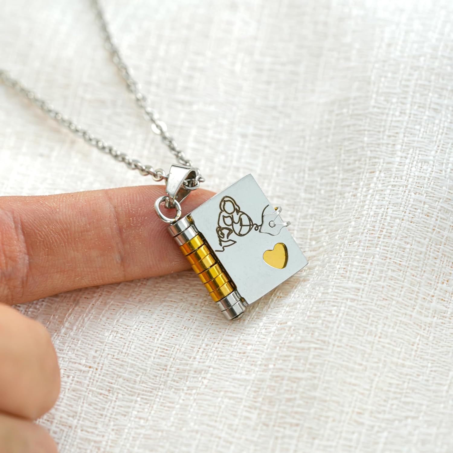 Granddaughter Book Necklace-The Most Beautiful Chapter Book Necklace,Personalized G... - Image 5