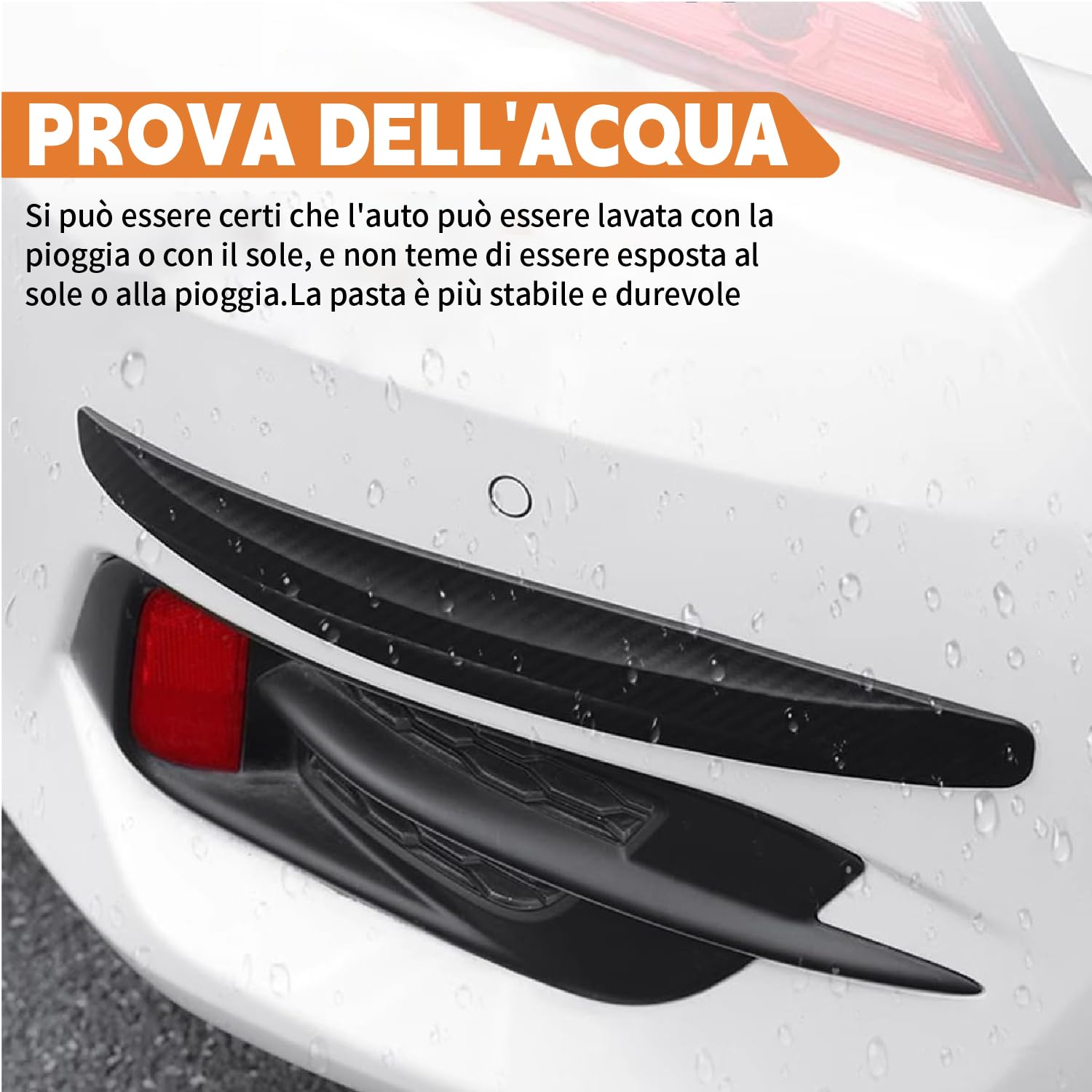 Protezione Paraurti Auto Set di 4 Strisce Protettive Universali in Gomma Anticollisione