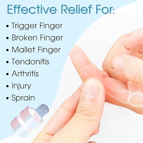 Miniatura 3 de 5 férulas para el dedo del pulgar, férulas de gatillo, soporte para el dedo, dedo de mazo lesionado, dedos rotos para enderezar, alivio del dolor,