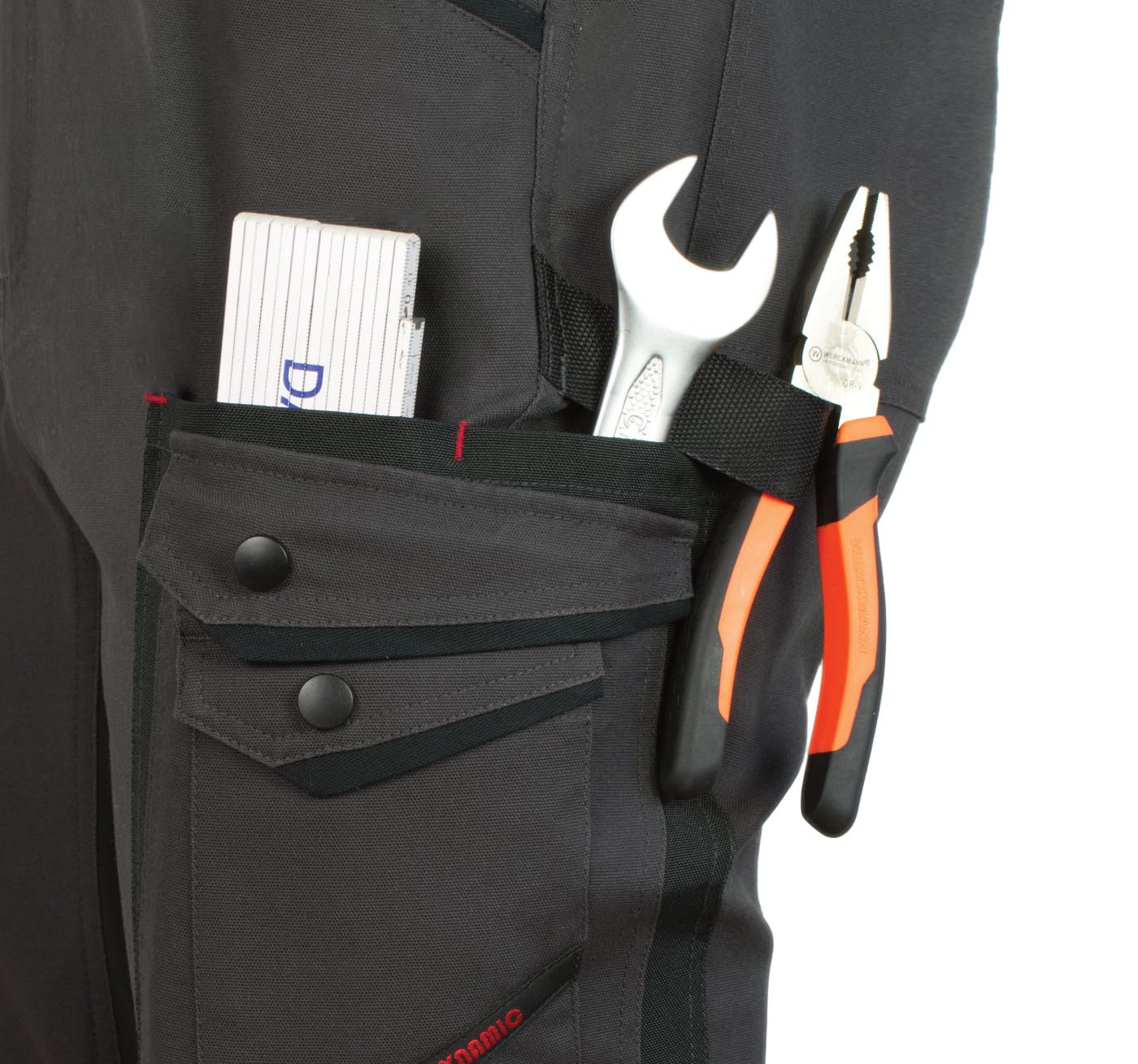 ART.MAS Berufliche Arbeitshose Professional4DYNAMIC – Kniehose mit 4-Wege-Stretch, Oxford-Verstärkungen, viele Taschen