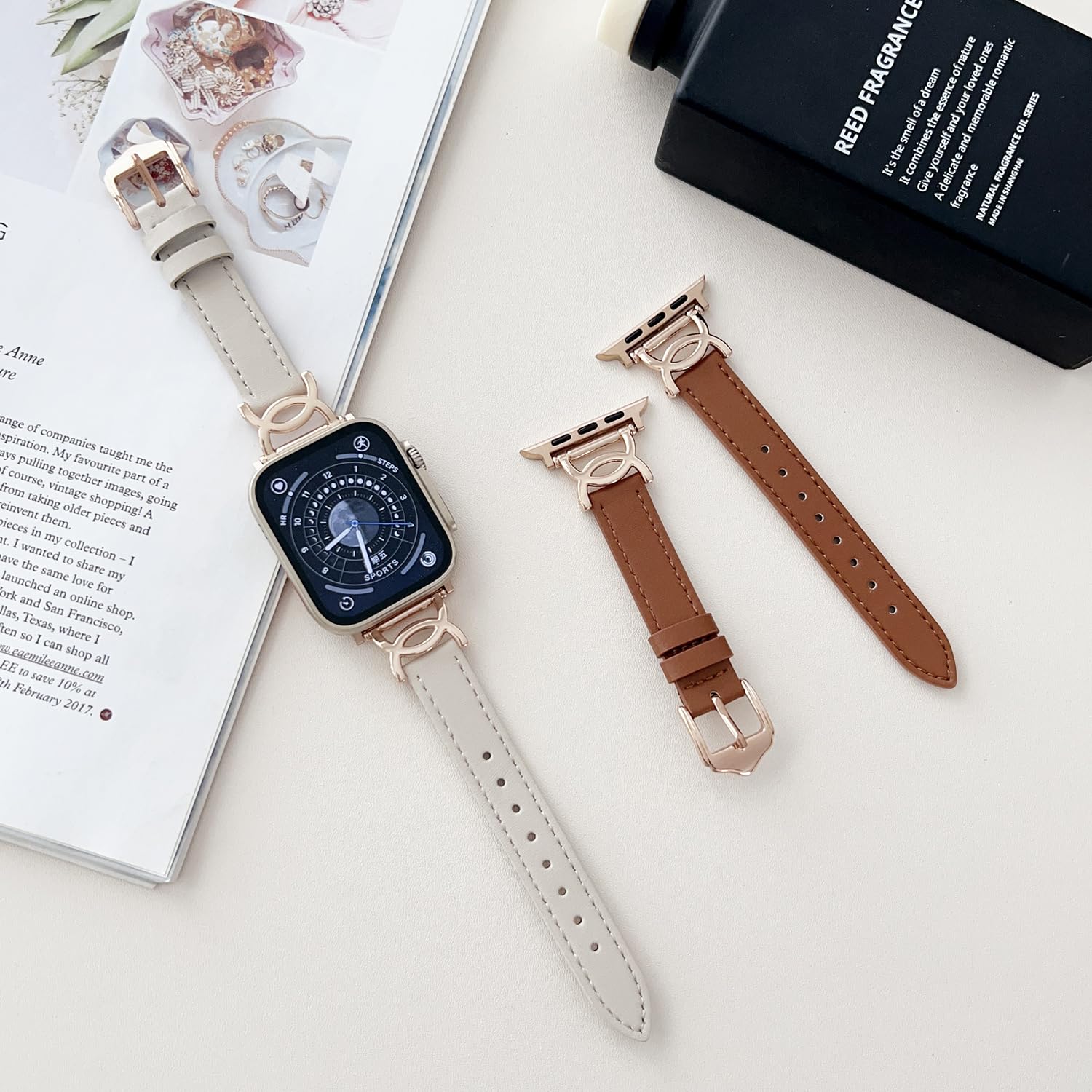Amazon.co.jp: Youmai コンパチブル Apple Watch バンド 本革 