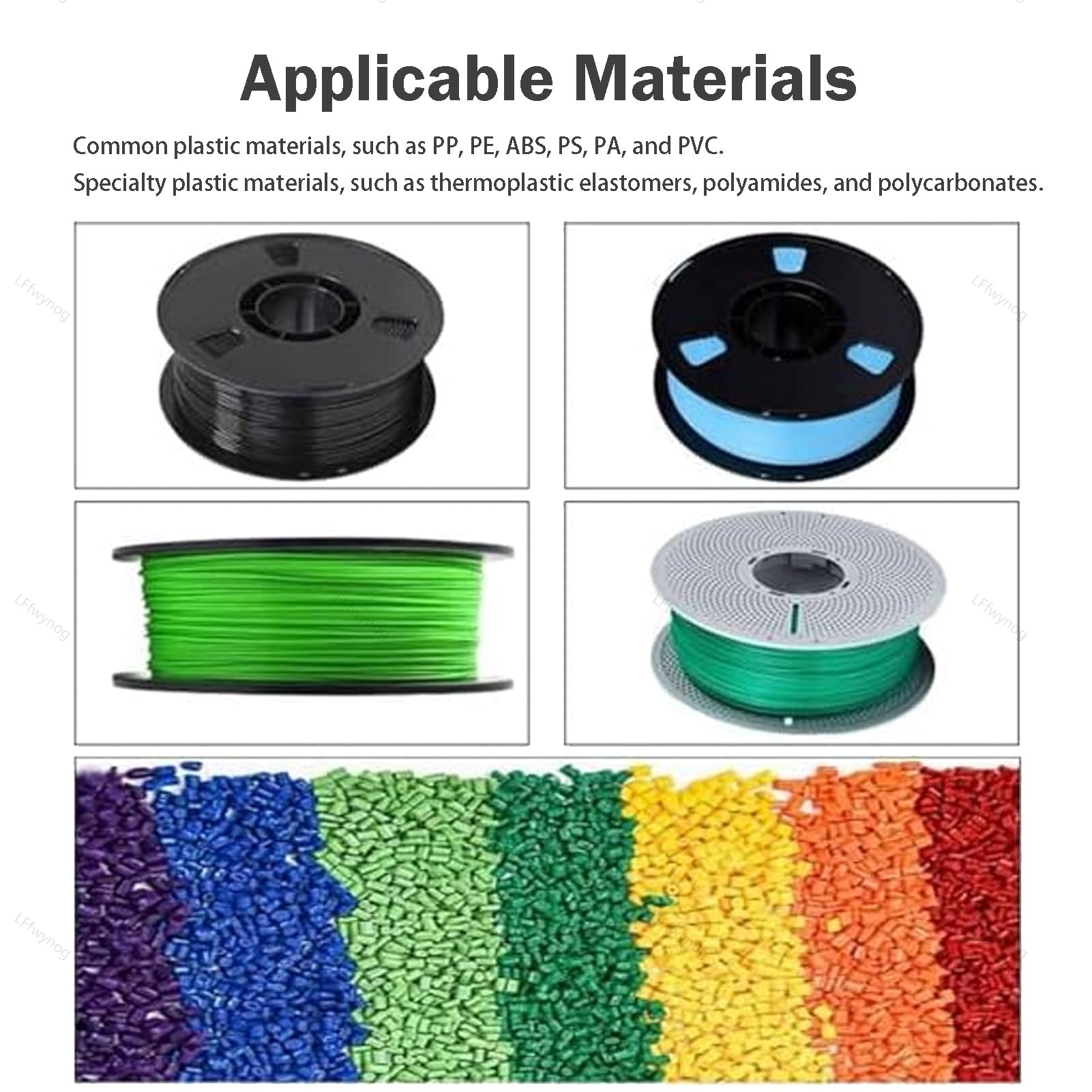 Estrusore di filamento per stampa 3D, controllo della velocità regolabile, doppio diametro, compatibile con più materiali