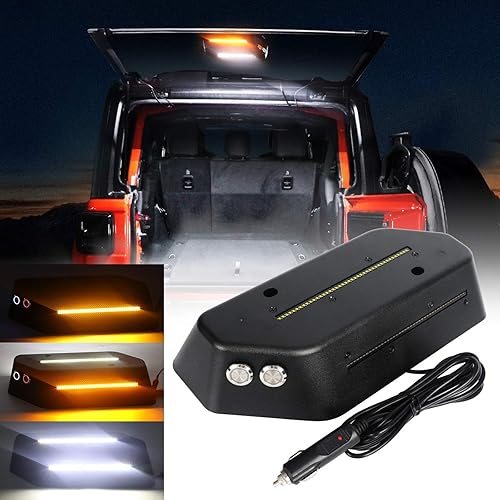 COWONE Luz LED para maletero de cristal trasero, luz de cúpula para puerta de elevación, compatible con Jeep Wrangler JL JLU 2018-2021, luz LED de
