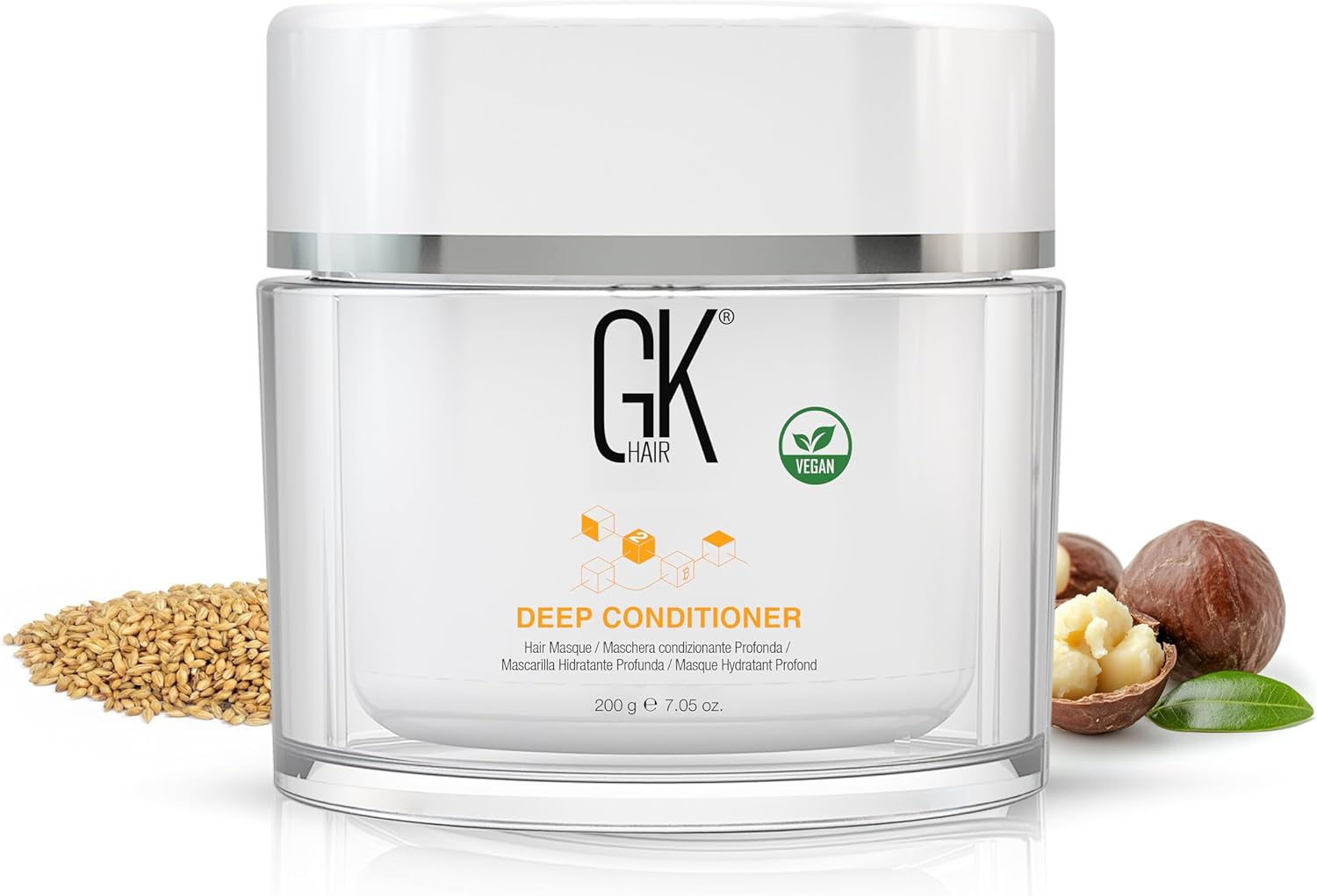 Global Keratin GK Hair Deep Conditioner Masque (200g 7.05 Oz) Nourishing Hair Damage Repair Conditioner Mask By Rinse Strengthen, Grow & Repair