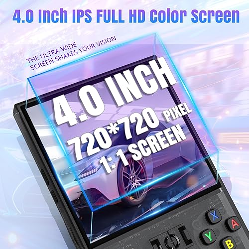 Miniatura 3 de R36MAX - Consola de juegos de mano retro con sistema Linux de código abierto, tarjeta TF de 64 GB incorporada más de 18,000 videojuegos clásicos,