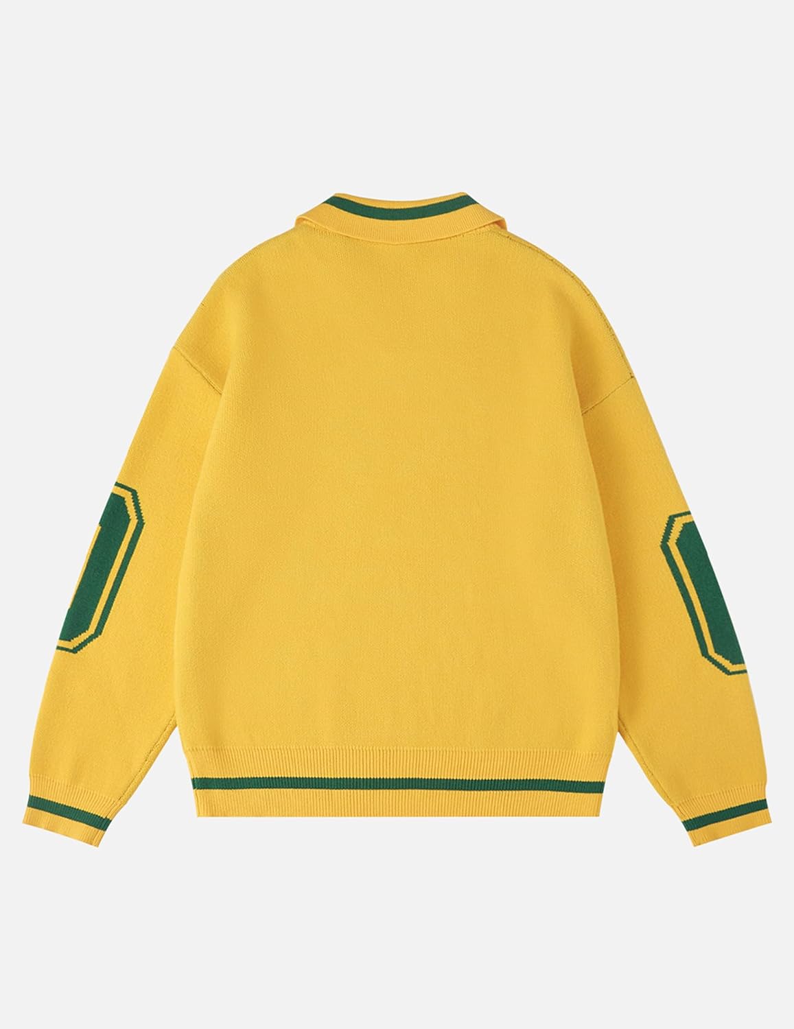 Aelfric Eden Graphic Polo Sweater Women Oversized V Neck Knit Sweaters Y2k Long Sleeve Pullover Vintage Number Sweater Tops - Image 4