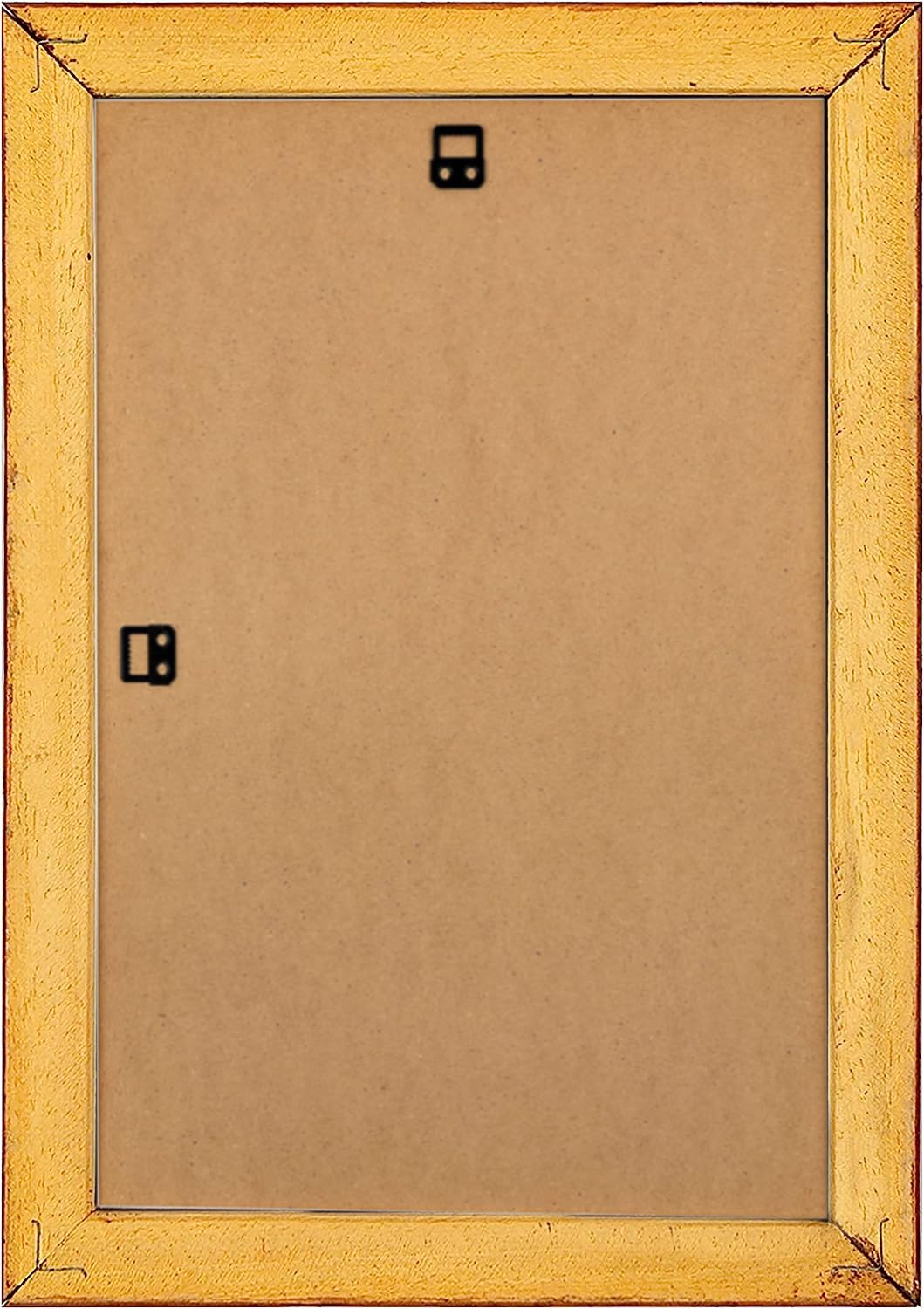 Wallazz Cornice Portafoto in Legno Pregiato - Made in Italy - Vetro Sintetico Infrangibile Crilex - Disponibile in Diverse Varianti - Design Italiano e Qualità Artigianale, 60x80cm Noce