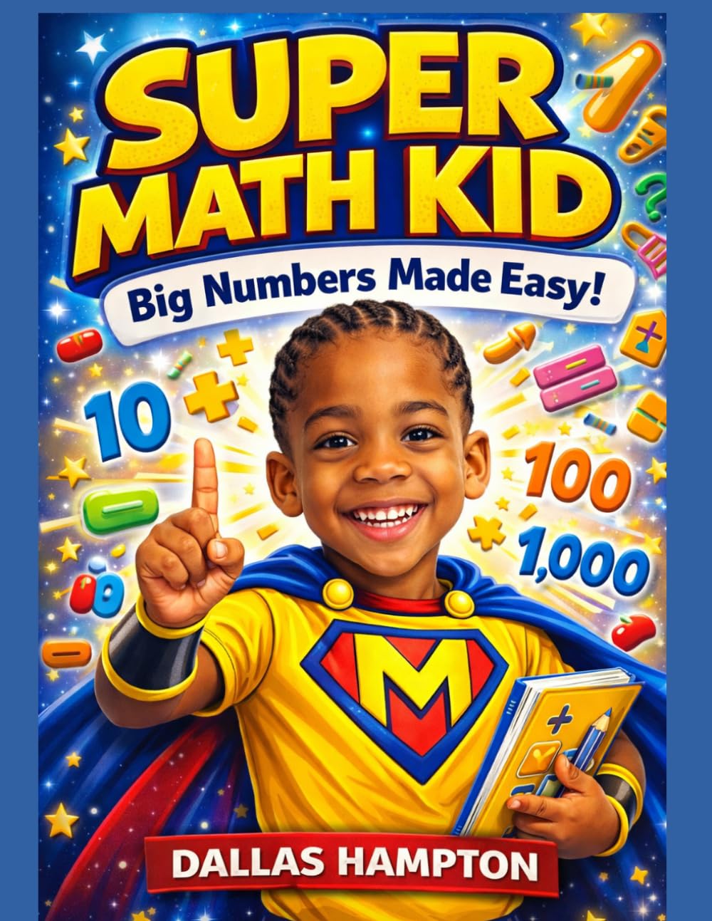 Super Math Kid: Big Numbers with Dallas: A Fun Math Workbook for Kindergarten & 1st Grade