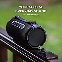 Vista 7 de Tyler Altavoz Bluetooth inalámbrico resistente al agua de largo alcance 300 vatios recargable Boombox USB MP3 Micro SD entradas AUX FM Radio sonido