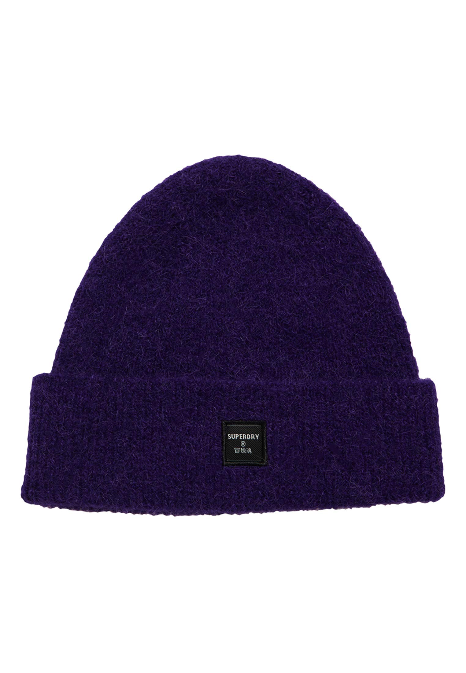 Superdry Women's Super Lux Beanie Hat, Bright Violet, One Size Fits All