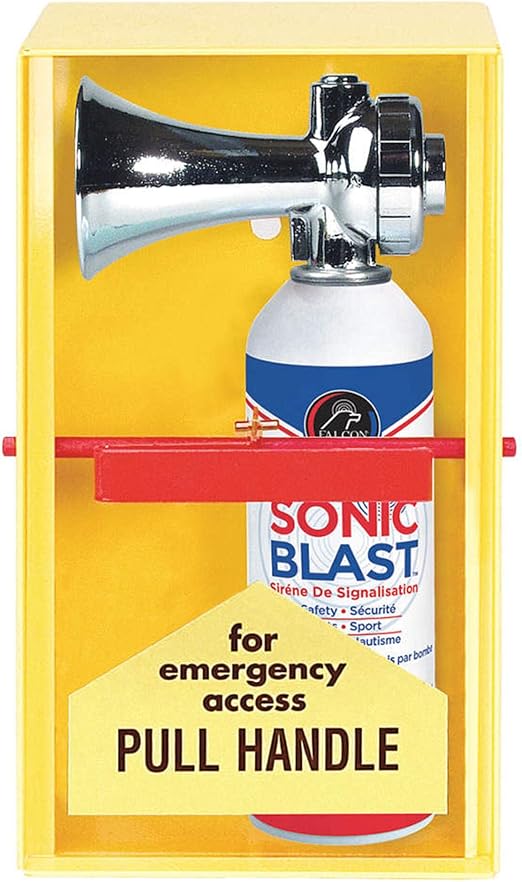 Falcon Safety Products TAD5Z Emergency Alarm Station with Sonic Blast Chrome Horn