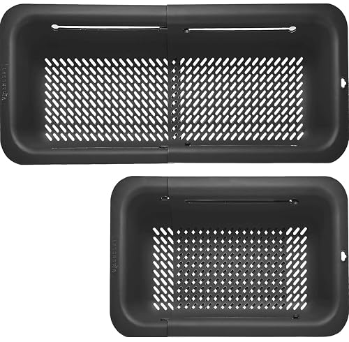 LASSHSWA Collapsible Colander for Kitchen Black
