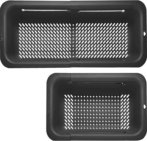 Miniatura 10 de LASSHSWA Colador plegable para cocina, cesta coladora sobre el fregadero para cocina, pasta de frutas, colador de alimentos expandible, colador de