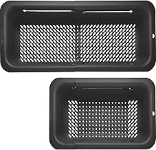 LASSHSWA Collapsible Colander for Kitchen, Over the Sink Strainer Basket for Kitchen, Fruit Pasta Food Strainer Expandable Plastic Colander BPA Free (Black)
