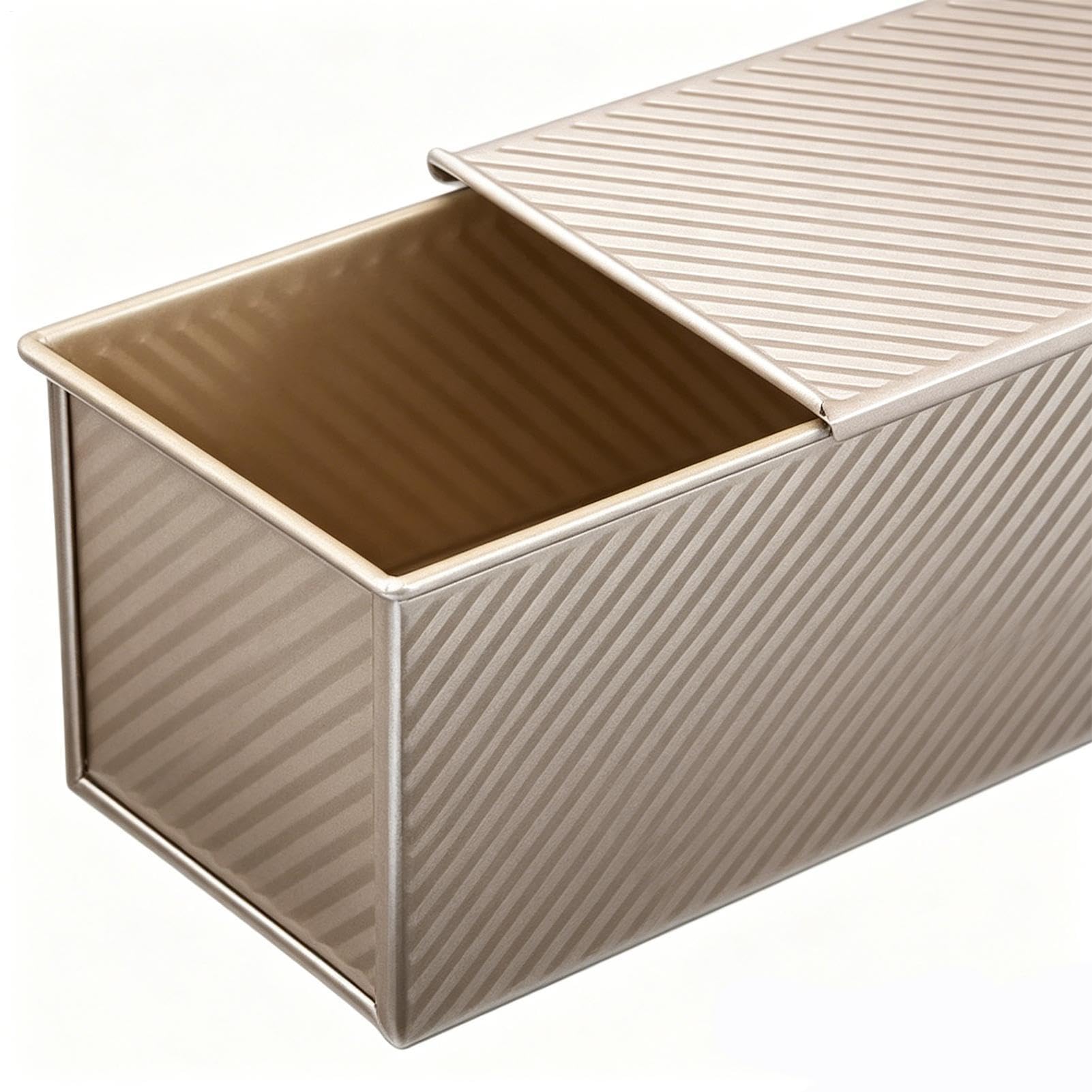 Molde Rectangular Para Pan Con Tapa Acero al Carbono Antiadherente | Molde Para Sandwich Y Pan De Molde Para El Hogar La Cocina El Restaurante La Panadería Y La
