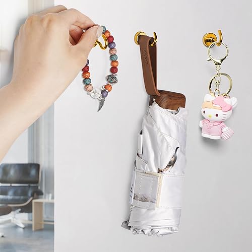 Vista 48 de FINDMAG Paquete de 16 ganchos magnéticos, ganchos magnéticos de neodimio negro, ganchos magnéticos fuertes de 30 libras para colgar, imán