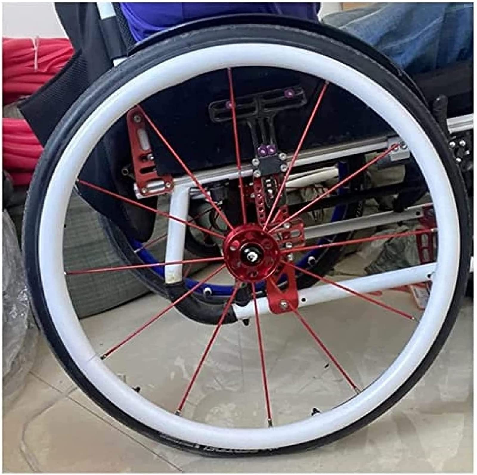 Funda para Silla de Ruedas Accesorios para sillas de Ruedas, Cubiertas para Llantas de Empuje para sillas de Ruedas, 1 par, Antideslizante, Resistente al Desgaste, Cubierta Protectora para Anillo de
