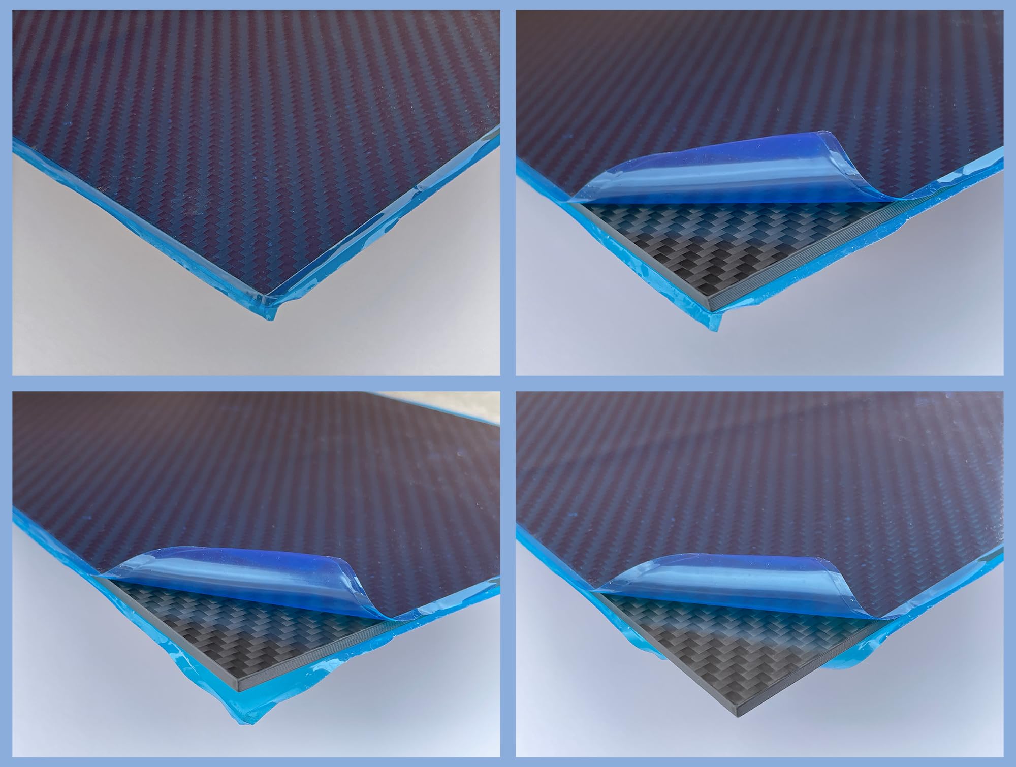 FAKILO Koolstofvezelplaat, 200 x 300 x 1 mm, 3K canvas weefsel, koolstofvezelplaat voor reparatie, doe-het-zelf, handgemaakt