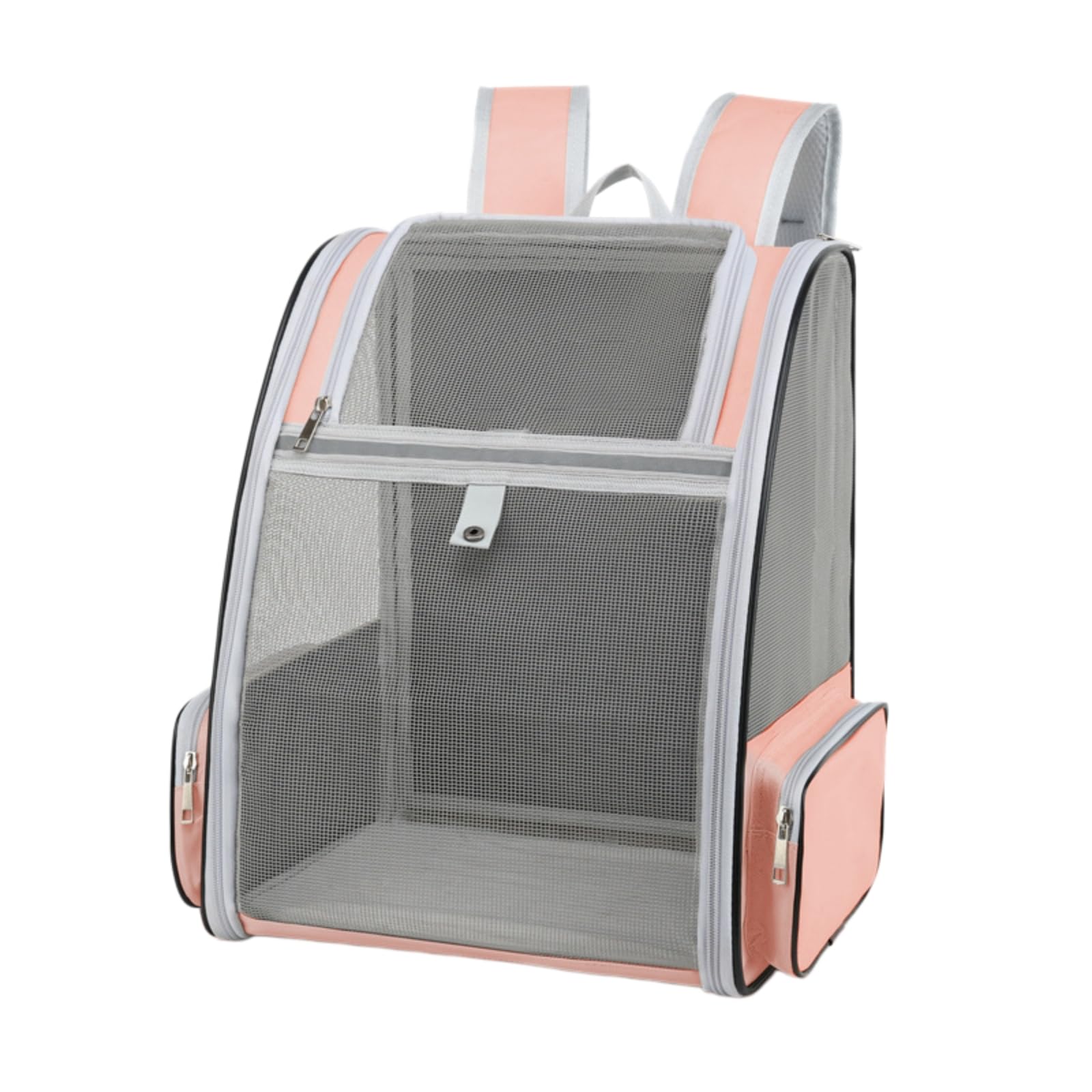 Veslyn Pet Travel Bag Outdoor Carrier Backpack For Cats & Small Dogs (≤6kg), Breathable Carry Hiking Daily Activities-pink