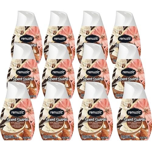 Renuzit Gel Solid Air Freshener Cone, Vanilla & Apricot Blossom & Almond