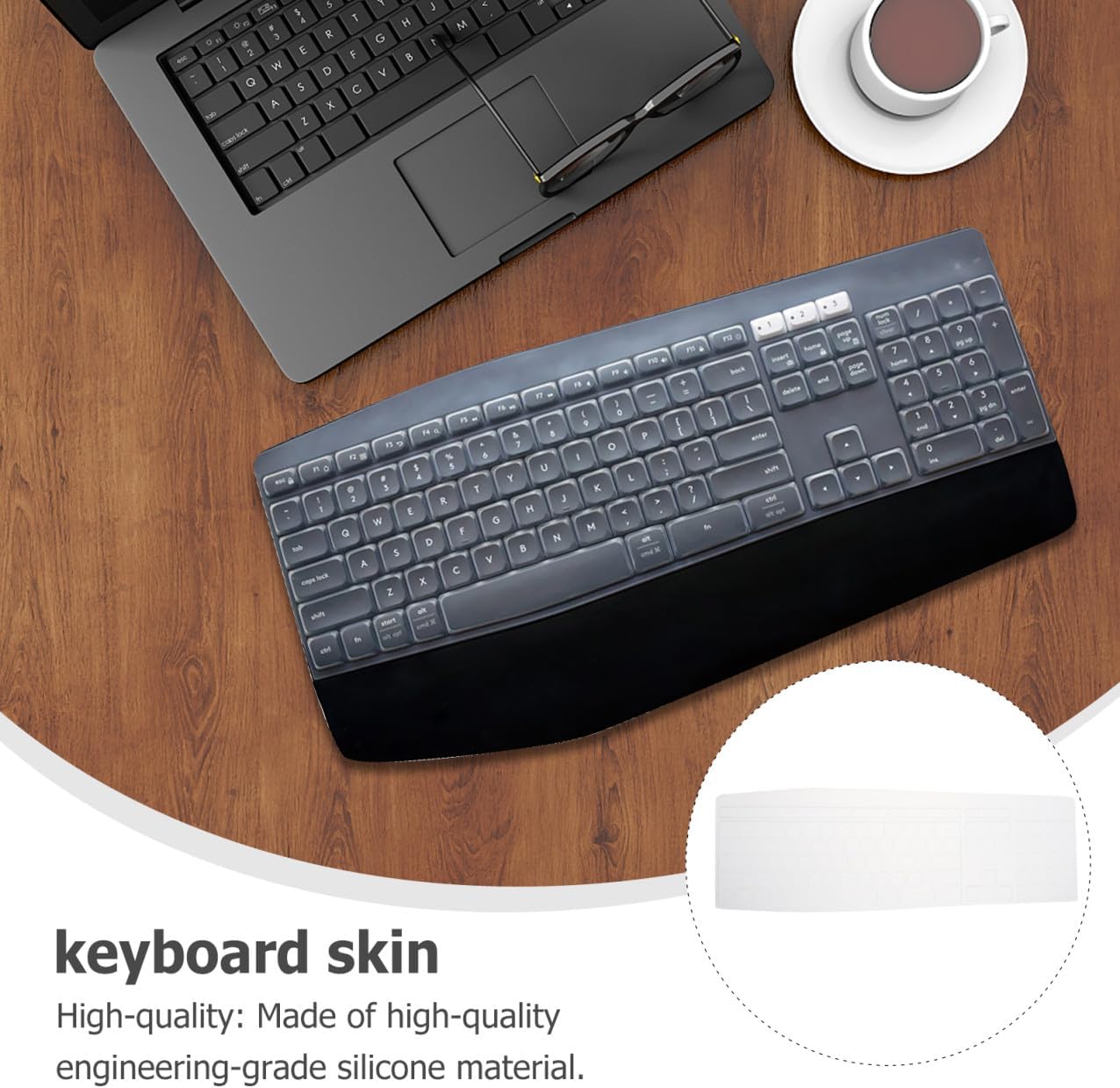 Hemoton 4pcs Silicone Keyboard Skin Keyboard Cover Skin Ultra Thin Protective Cover for Computer