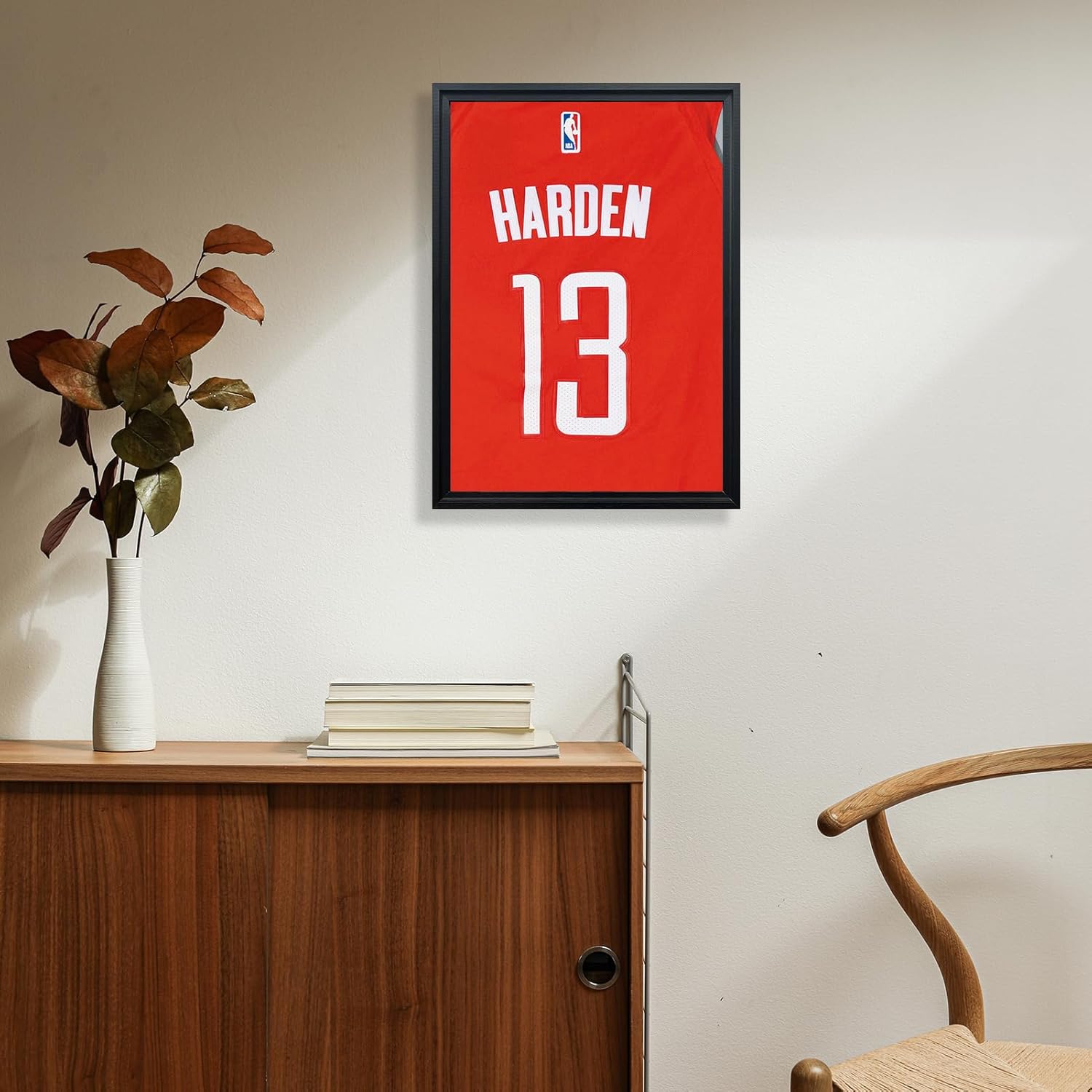 2 Pack Jersey Frame Display Case,Jersey Shadow Box,Sports Jersey Display Frame with Pine Wood for Hockey Soccer Basketball Baseball Shirts