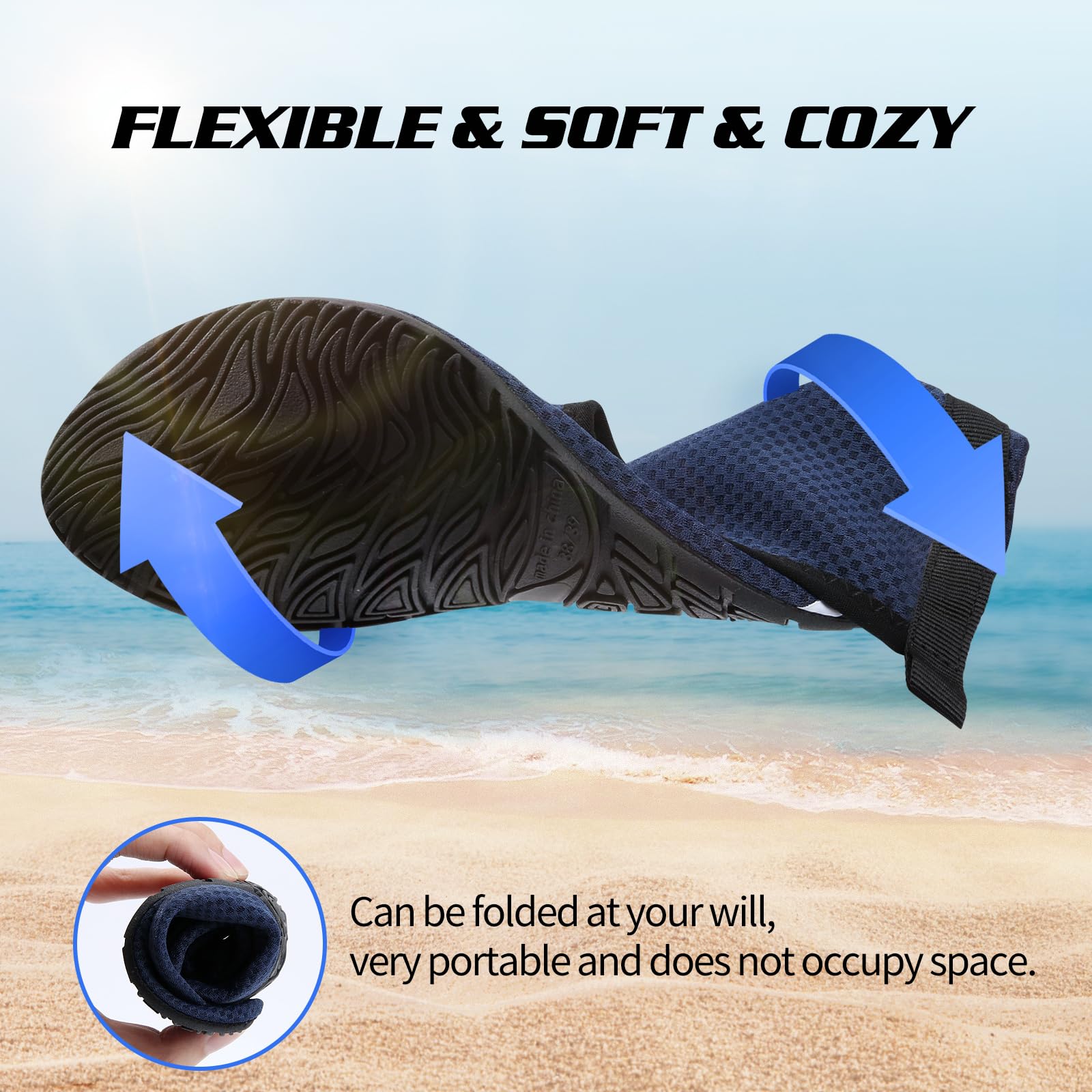 WateLves Scarpe da Scoglio Scarpette Donna Uomo Asciugatura Rapida Super Leggere Antiscivolo per Spiaggia e Snorkeling Unisex