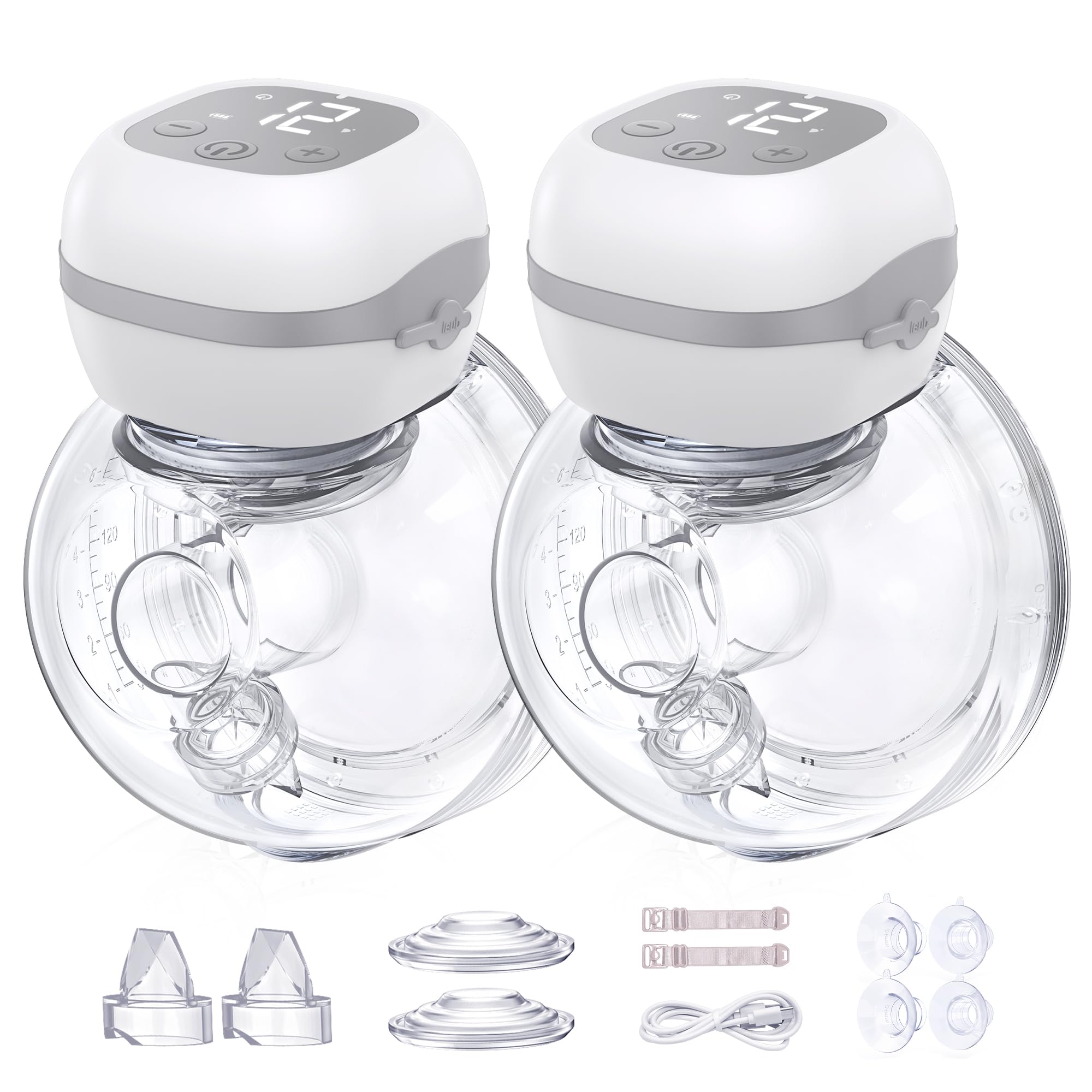 Electric Breast Pump Wearable Double, Quick Assembly